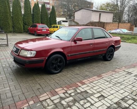Красный Ауди 100, объемом двигателя 2.3 л и пробегом 400 тыс. км за 2250 $, фото 1 на Automoto.ua