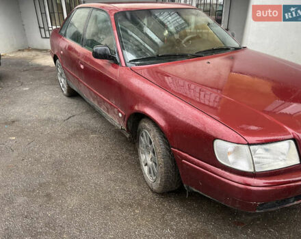 Красный Ауди 100, объемом двигателя 2.3 л и пробегом 280 тыс. км за 2100 $, фото 1 на Automoto.ua