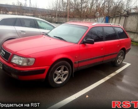 Красный Ауди 100, объемом двигателя 2.6 л и пробегом 380 тыс. км за 3300 $, фото 1 на Automoto.ua