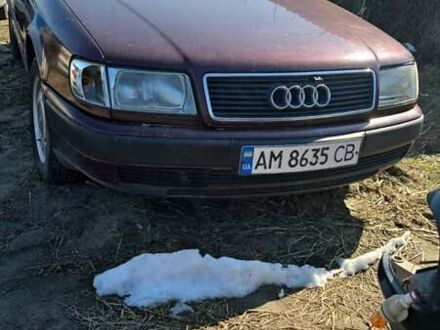Ауди 100 1993 в Заречном на Automoto.ua Красный Ауди 100, объемом двигателя 2.6 л и пробегом 350 тыс. км за 1800 $, фото 1 на Automoto.ua