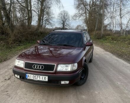 Красный Ауди 100, объемом двигателя 2.6 л и пробегом 492 тыс. км за 3200 $, фото 1 на Automoto.ua