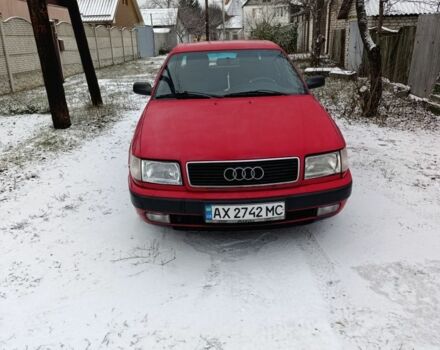 Красный Ауди 100, объемом двигателя 2 л и пробегом 350 тыс. км за 2000 $, фото 1 на Automoto.ua
