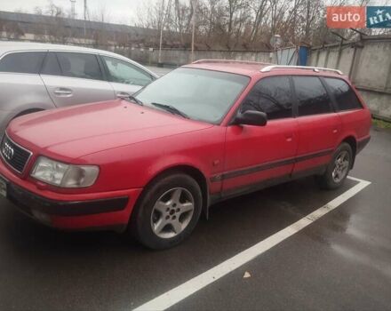 Красный Ауди 100, объемом двигателя 2.6 л и пробегом 380 тыс. км за 3300 $, фото 1 на Automoto.ua
