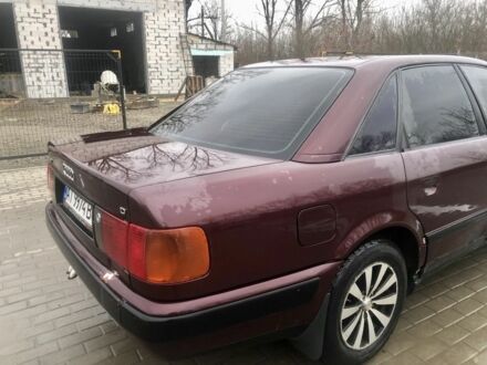 Красный Ауди 100, объемом двигателя 2.5 л и пробегом 496 тыс. км за 2318 $, фото 1 на Automoto.ua