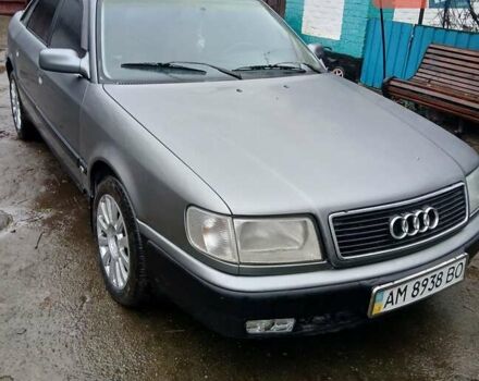 Серый Ауди 100, объемом двигателя 2.8 л и пробегом 386 тыс. км за 2700 $, фото 1 на Automoto.ua