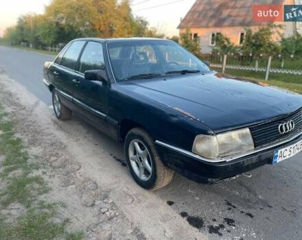 Синий Ауди 100, объемом двигателя 1.8 л и пробегом 300 тыс. км за 750 $, фото 2 на Automoto.ua