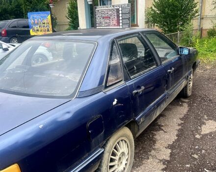 Синий Ауди 100, объемом двигателя 2.3 л и пробегом 350 тыс. км за 600 $, фото 2 на Automoto.ua