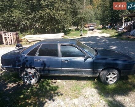 Синий Ауди 100, объемом двигателя 1.8 л и пробегом 243 тыс. км за 900 $, фото 2 на Automoto.ua