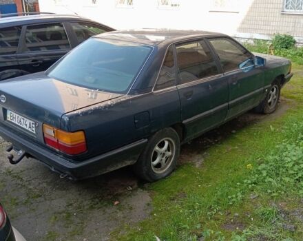 Синий Ауди 100, объемом двигателя 2 л и пробегом 500 тыс. км за 1000 $, фото 1 на Automoto.ua