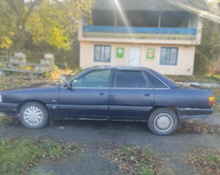 Синий Ауди 100, объемом двигателя 2.3 л и пробегом 240 тыс. км за 950 $, фото 1 на Automoto.ua