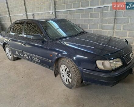 Синий Ауди 100, объемом двигателя 2 л и пробегом 450 тыс. км за 2300 $, фото 1 на Automoto.ua