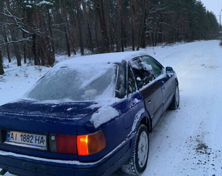 Синий Ауди 100, объемом двигателя 2.77 л и пробегом 300 тыс. км за 2250 $, фото 1 на Automoto.ua