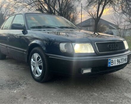 Синий Ауди 100, объемом двигателя 2.8 л и пробегом 258 тыс. км за 2500 $, фото 2 на Automoto.ua