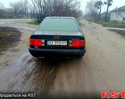 Синий Ауди 100, объемом двигателя 2.8 л и пробегом 300 тыс. км за 1600 $, фото 1 на Automoto.ua