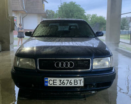Синий Ауди 100, объемом двигателя 1.98 л и пробегом 120 тыс. км за 1999 $, фото 1 на Automoto.ua