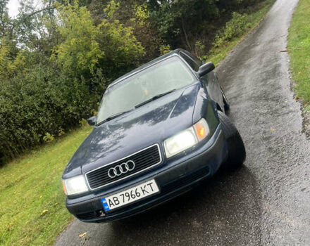 Синий Ауди 100, объемом двигателя 2.8 л и пробегом 300 тыс. км за 2450 $, фото 3 на Automoto.ua