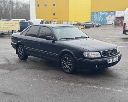 Синий Ауди 100, объемом двигателя 2 л и пробегом 264 тыс. км за 2500 $, фото 2 на Automoto.ua
