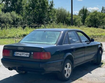 Синий Ауди 100, объемом двигателя 2 л и пробегом 196 тыс. км за 2450 $, фото 3 на Automoto.ua
