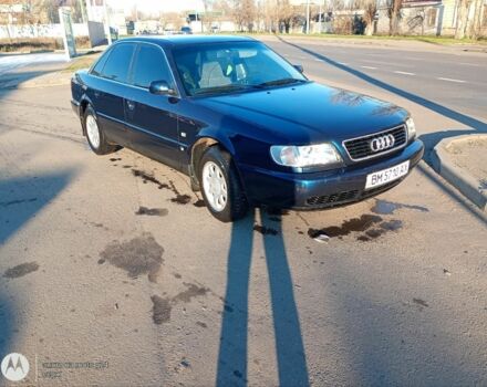 Синий Ауди 100, объемом двигателя 2.5 л и пробегом 375 тыс. км за 3700 $, фото 1 на Automoto.ua