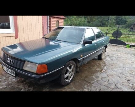 Синий Ауди 100, объемом двигателя 2 л и пробегом 500 тыс. км за 1000 $, фото 1 на Automoto.ua