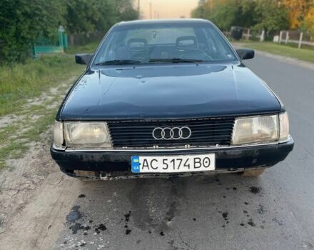 Синий Ауди 100, объемом двигателя 1.8 л и пробегом 158 тыс. км за 750 $, фото 1 на Automoto.ua
