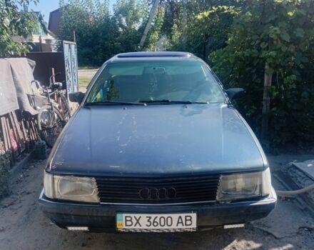 Синий Ауди 100, объемом двигателя 2.3 л и пробегом 339 тыс. км за 1400 $, фото 1 на Automoto.ua