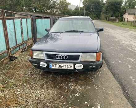 Синий Ауди 100, объемом двигателя 1.8 л и пробегом 300 тыс. км за 600 $, фото 1 на Automoto.ua