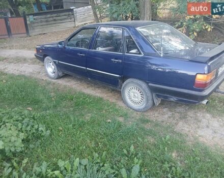 Синий Ауди 100, объемом двигателя 1.99 л и пробегом 182 тыс. км за 1300 $, фото 1 на Automoto.ua