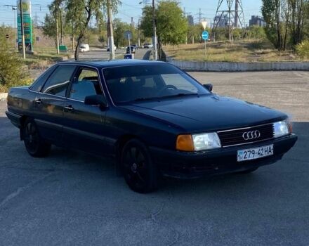 Синій Ауді 100, об'ємом двигуна 2 л та пробігом 140 тис. км за 1350 $, фото 1 на Automoto.ua