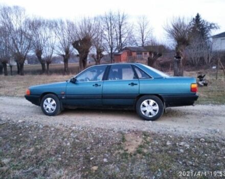 Синий Ауди 100, объемом двигателя 2 л и пробегом 420 тыс. км за 1500 $, фото 1 на Automoto.ua