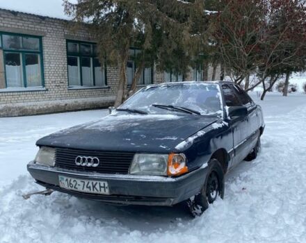 Синий Ауди 100, объемом двигателя 2 л и пробегом 555 тыс. км за 559 $, фото 1 на Automoto.ua