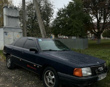 Синий Ауди 100, объемом двигателя 1.8 л и пробегом 274 тыс. км за 2000 $, фото 1 на Automoto.ua