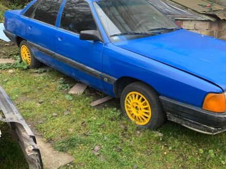 Синій Ауді 100, об'ємом двигуна 2 л та пробігом 200 тис. км за 477 $, фото 1 на Automoto.ua