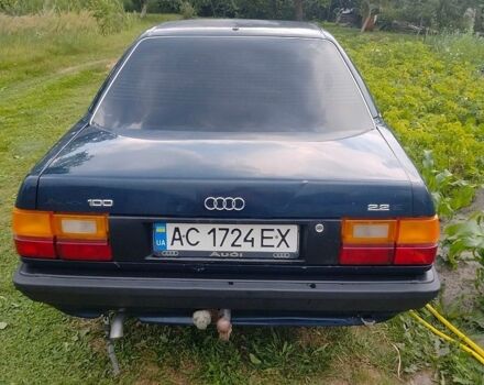 Синий Ауди 100, объемом двигателя 2.2 л и пробегом 307 тыс. км за 1150 $, фото 1 на Automoto.ua