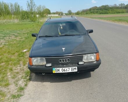 Синий Ауди 100, объемом двигателя 2 л и пробегом 343 тыс. км за 800 $, фото 1 на Automoto.ua