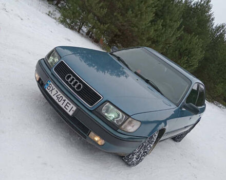 Синий Ауди 100, объемом двигателя 2 л и пробегом 389 тыс. км за 2700 $, фото 1 на Automoto.ua