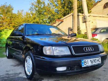 Синий Ауди 100, объемом двигателя 2.8 л и пробегом 293 тыс. км за 3250 $, фото 1 на Automoto.ua