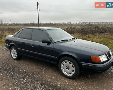 Синий Ауди 100, объемом двигателя 2.8 л и пробегом 420 тыс. км за 2300 $, фото 1 на Automoto.ua