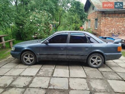 Синий Ауди 100, объемом двигателя 1.98 л и пробегом 337 тыс. км за 3000 $, фото 1 на Automoto.ua