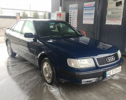 Синий Ауди 100, объемом двигателя 2 л и пробегом 360 тыс. км за 3500 $, фото 1 на Automoto.ua
