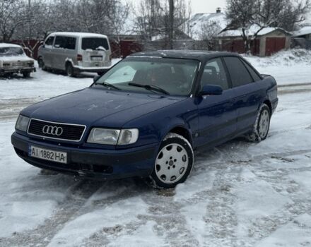 Синий Ауди 100, объемом двигателя 2.8 л и пробегом 200 тыс. км за 1750 $, фото 1 на Automoto.ua