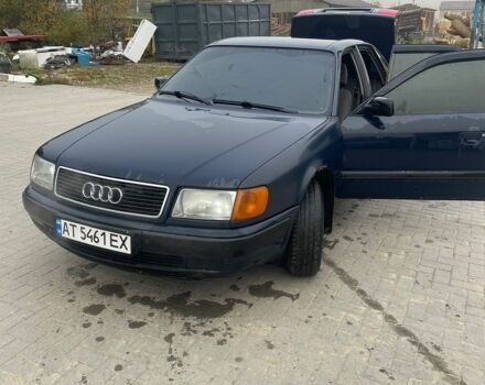 Синий Ауди 100, объемом двигателя 1.98 л и пробегом 320 тыс. км за 3000 $, фото 1 на Automoto.ua