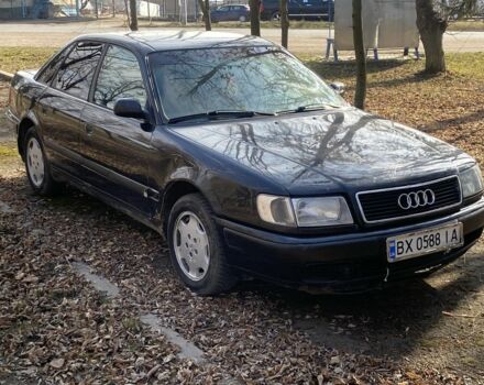 Синий Ауди 100, объемом двигателя 2.8 л и пробегом 300 тыс. км за 1500 $, фото 1 на Automoto.ua