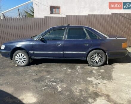 Синий Ауди 100, объемом двигателя 2.3 л и пробегом 480 тыс. км за 1000 $, фото 1 на Automoto.ua