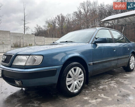 Синий Ауди 100, объемом двигателя 2.8 л и пробегом 372 тыс. км за 2850 $, фото 1 на Automoto.ua