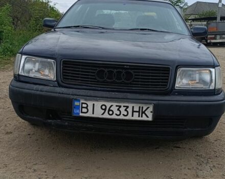 Синий Ауди 100, объемом двигателя 2.8 л и пробегом 240 тыс. км за 1700 $, фото 1 на Automoto.ua