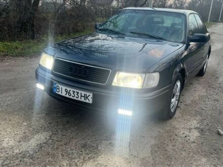 Синий Ауди 100, объемом двигателя 2.8 л и пробегом 258 тыс. км за 2500 $, фото 1 на Automoto.ua