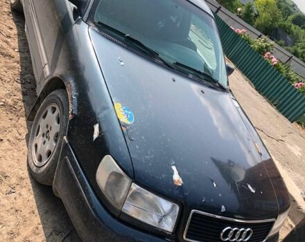 Синий Ауди 100, объемом двигателя 2.5 л и пробегом 380 тыс. км за 1850 $, фото 1 на Automoto.ua