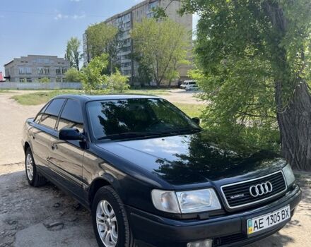 Синий Ауди 100, объемом двигателя 2.8 л и пробегом 344 тыс. км за 2100 $, фото 1 на Automoto.ua
