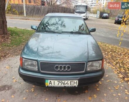 Синий Ауди 100, объемом двигателя 2.8 л и пробегом 400 тыс. км за 3200 $, фото 1 на Automoto.ua